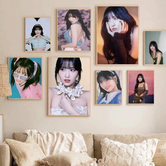1pc kpop t-twice Girls Group Momo Poster Paper Print Home Living Room Bedroom Entrance Bar Restaurant Cafe Art Painting